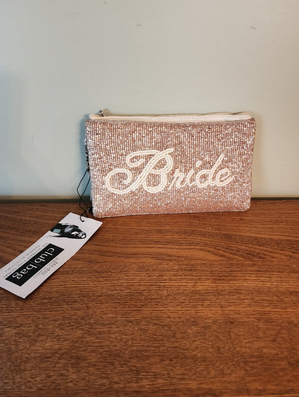NWTs Beaded Bridal Clutch